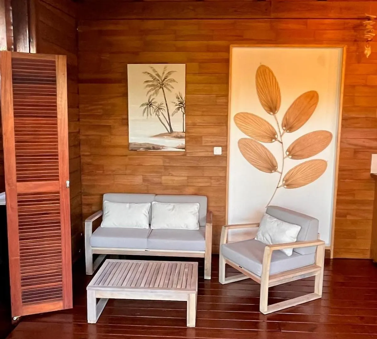 度假居 Passion Caraibes - Bungalow Climatise Avec Jacuzzi Privatif 圣罗斯 瓜德罗普